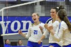 Volleyball vs Emerson  Wheaton College Women's Volleyball vs Emerson College. - Photo by Keith Nordstrom : Wheaton, Volleyball, VB2019